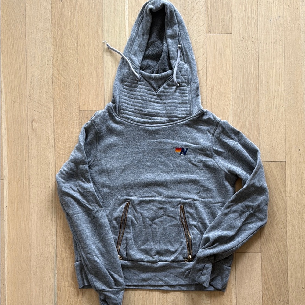 Caia Gray Hoodie with Front Pocket